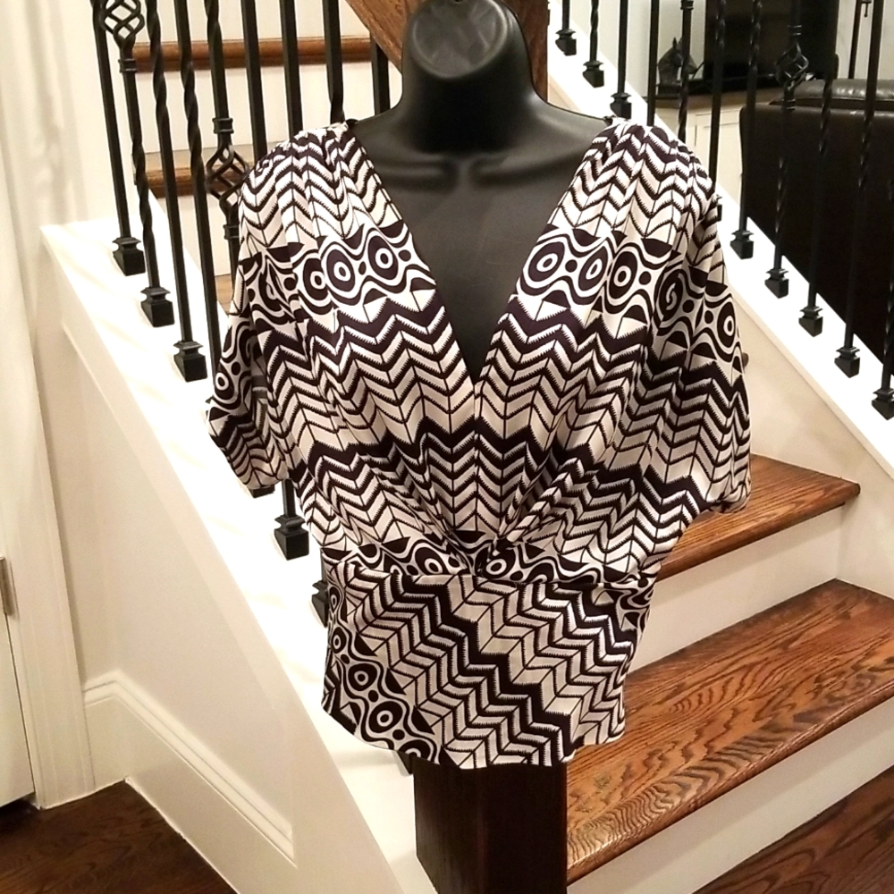 Cynthia Steffe Geometric Blouse